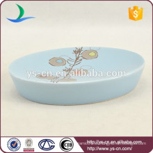 YSb40082-01-sd fábrica de jabón de cerámica azul en China